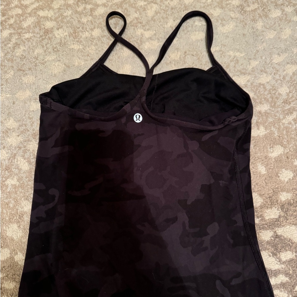 Lululemon Power Y Tank- Camo Multi Gray